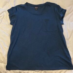 Patagonia Women's Short Sleeve Tee in Deep Blue